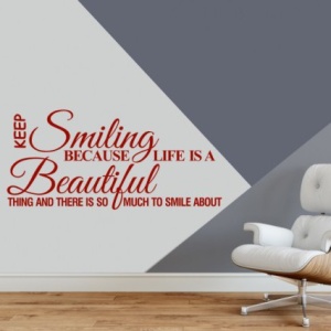 Sticker De Perete Keep Smiling