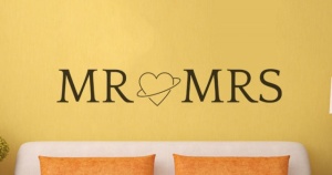 Sticker De Perete Mr. & Mrs.