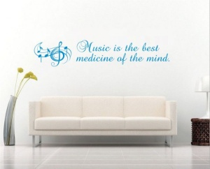 Sticker De Perete Music Is The Best Medicine - Img 2