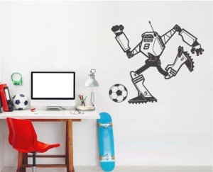 Sticker De Perete Robot Fotbalist 1