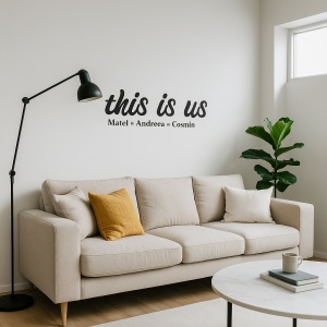Sticker De Perete This Is Us - Cu Nume