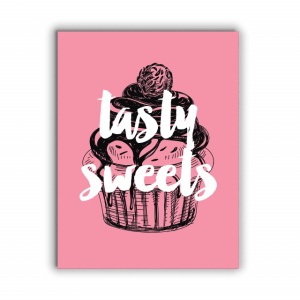 Tablou Bucatarie - Tasty Sweets Retro - Img 2