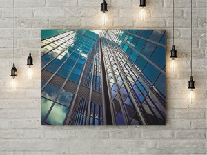 Tablou Canvas Blue Geometry