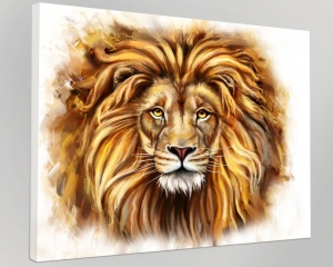 Tablou Canvas Efect Pictura - Leul Puternic - Img 4