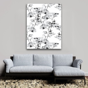 Tablou canvas - Flori pictate stilizate (Floral 140) - Img 5