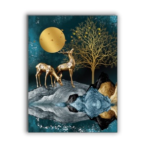 Tablou Canvas Golden Nocturna - Img 3