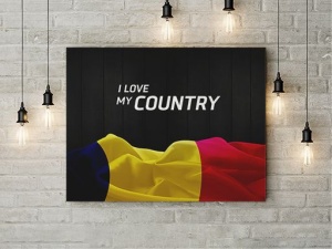Tablou Canvas I Love My Country - Img 3