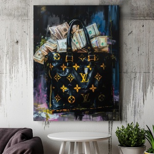 Tablou Canvas Inspirațional - Louis Vouitton Money Bag - Img 4