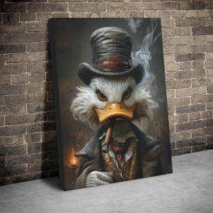 Tablou Canvas Inspirațional - Realistic Scrooge McDuck
