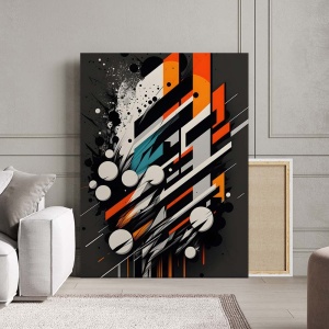 Tablou Canvas Modern Abstract - 3D Futuristic grafitti