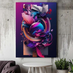 Tablou Canvas Modern Abstract - 3D Mystic planet