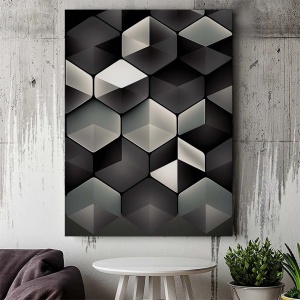 Tablou Canvas Modern Abstract - Metallic futuristic gate - Img 2