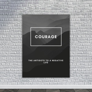 Tablou Canvas Motivational - Courage (definition) - Img 4