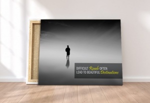 Tablou Canvas Motivational - Difficult Roads - Img 6