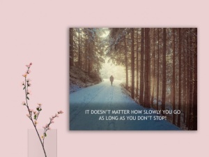Tablou Canvas Motivational - Just Walk! - Img 4