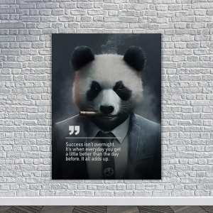 Tablou Canvas Personalizat - Business Animals - Panda - Img 2