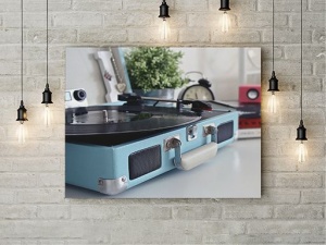 Tablou Canvas Pick-up In A Blue Box - Img 2