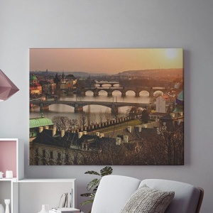 Tablou Canvas Poduri La Apus