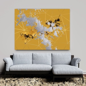 Tablou canvas - Silver and Yellow (ZAZ 002)