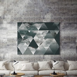 Tablou Canvas Valuri Si Forme Geometrice - Img 3