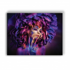 Tablou Canvas Wild Neon Dahlia - Img 2