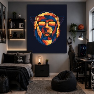 Tablou Modern art lion