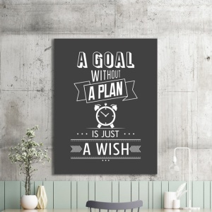Tablou Motivational - A Goal Without A Plan - Img 2
