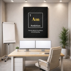 Tablou Motivational - Ambition (element)
