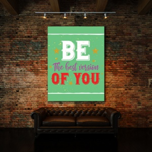 Tablou Motivational - Be The Best Version Of You (Typography) - Img 3