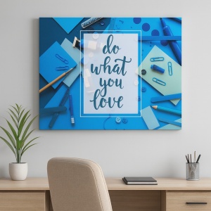 Tablou Motivational - Do What You Love (Blue)