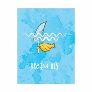 Tablou Motivational - Dream big (fish) - Img 4
