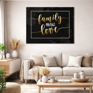 Tablou Motivational - Family means love
