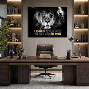 Tablou Motivational - Learn To Fight Alone