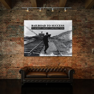 Tablou Motivational - Railroad To Success - Img 3