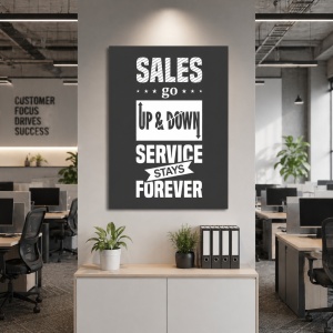 Tablou Motivational - Sales Go Up And Down