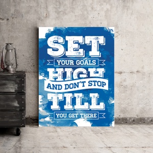 Tablou Motivational - Set Your Goals High (Abstract) - Img 3