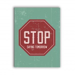 Tablou Motivational - Stop Saying Tomorrow (Sign) - Img 3