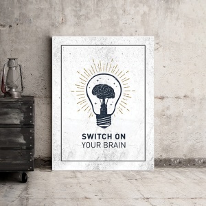 Tablou Motivational - Switch On Your Brain - Img 3