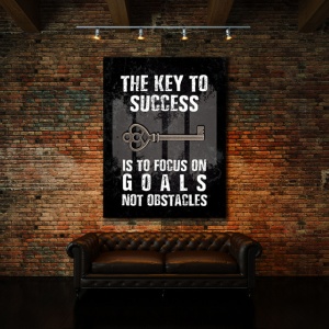 Tablou Motivational - The Key To Success (Old Grunge) - Img 2