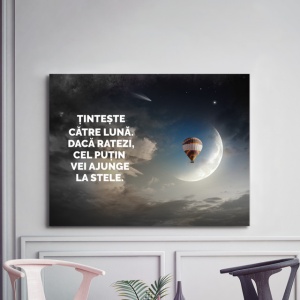 Tablou Motivational - Tinteste Catre Luna - Img 3