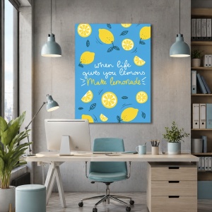 Tablou Motivational - When Life Gives You Lemon