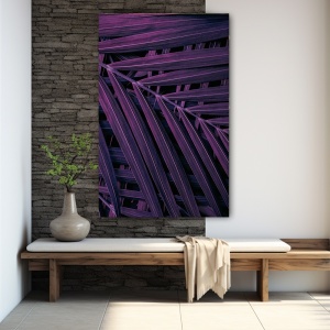 Tablou Vegetatie - Purple Palm Leave (087)