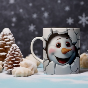 Cana De Craciun - Cute snowman - Img 2
