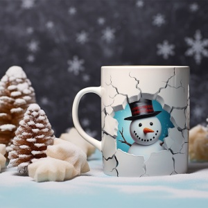 Cana De Craciun - Snowman Denis