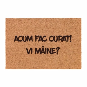 Covor de intrare personalizat - 60x40cm - Acum fac curat! - Img 2