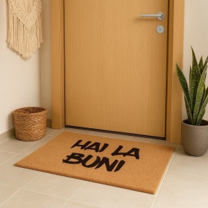 Covor de intrare personalizat - 60x40cm - Hai la buni