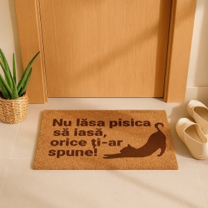 Covor de intrare personalizat - 60x40cm - nu lasa pisica