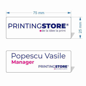Ecuson personalizat printat UV color 75x25mm - Img 2