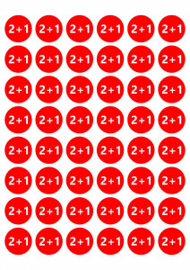 Etichete personalizate cu 2+1, 100 buc, PVC, rezistente la apa - Img 3