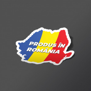 Etichete personalizate Produs in Romania - Harta, 100 buc, PVC, rezistente la apa - Img 2